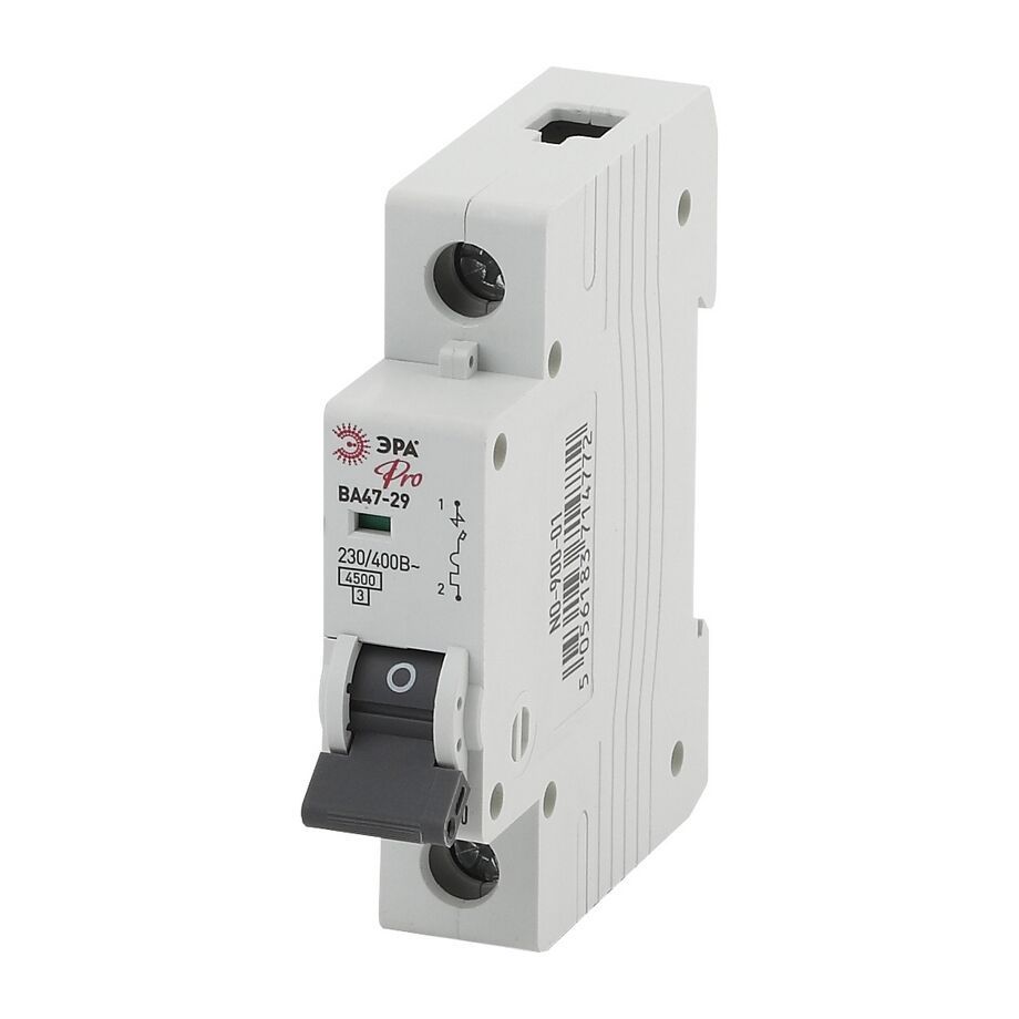 Выключатель автоматический NO-900-18 ВА47-29 1P 63А 4,5кА х-ка C ЭРА