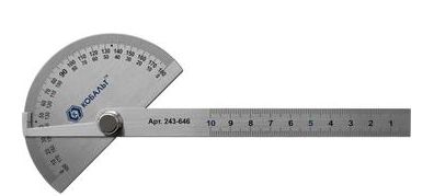 Угломер 150мм переставной с транспортиром КОБАЛЬТ