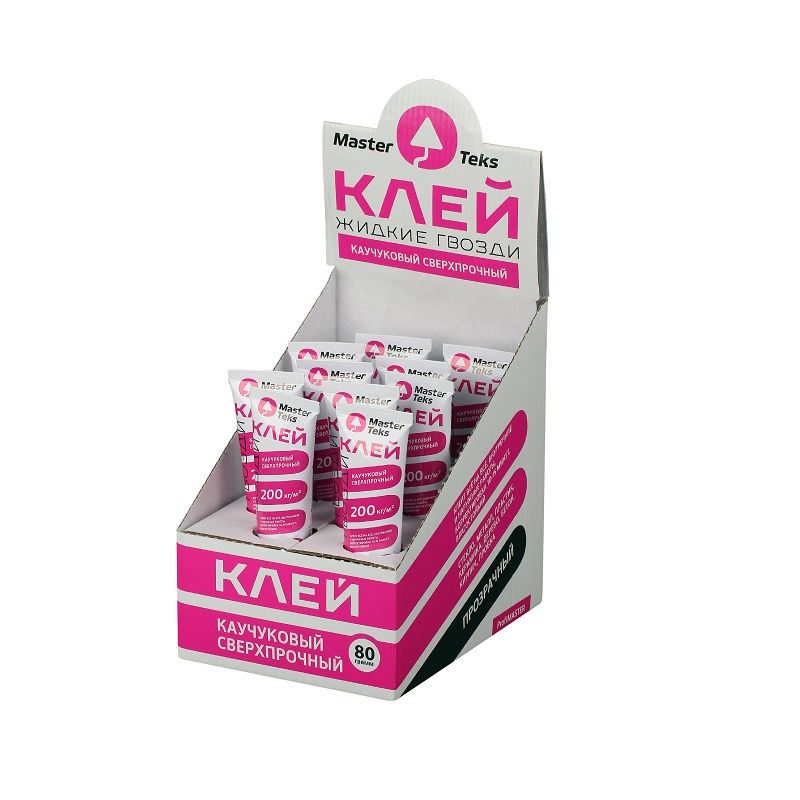 Клей монтажный Masterteks ProfiMaster прозрачный (0,080 кг)/10