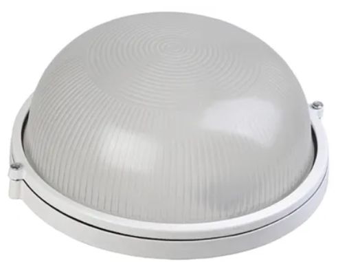 Светильник плафон под лампу Е27 60Вт IP54 НПП 1301 бел. круг IEK 