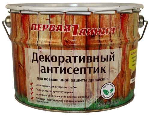 Антисептик декоративный Первая линия Бесцветный (10 л) /44