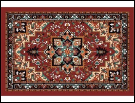 Коврик придверный DABAR 45*75 дизайн 352 (1уп=10шт)