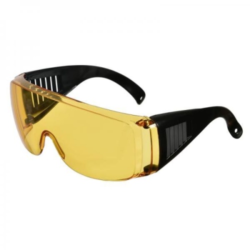 Очки защитные, линзы из 2мм поликорбаната, жёлтые, TULIPS