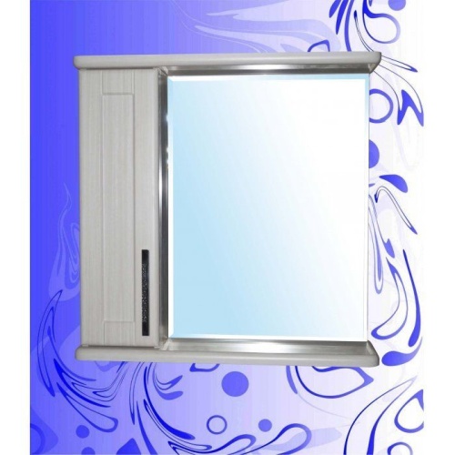 Шкаф-зеркало Адель 650 Сандал Белый левый Свет