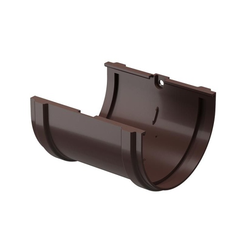 Соединитель желобов Dacha 120мм коричневый