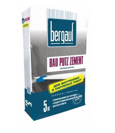 Штукатурка BERGAUF Bau Putz Zement (5 кг) /6