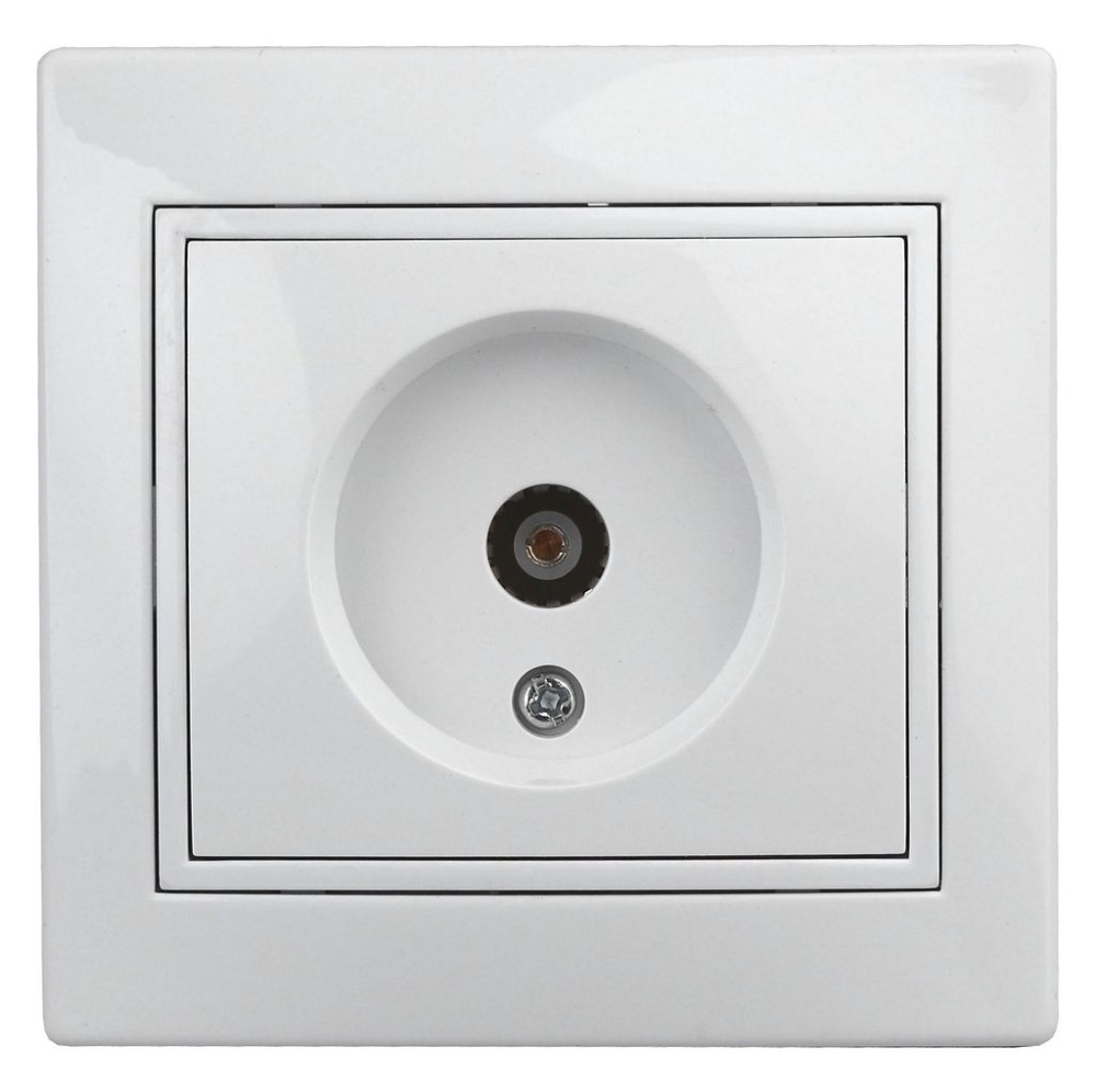 Розетка TV одиночная, IP20, СУ, Plano, белый, 1-301-01