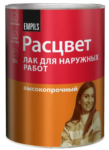 Лак Расцвет для наружной отделки (1,6 кг) /6