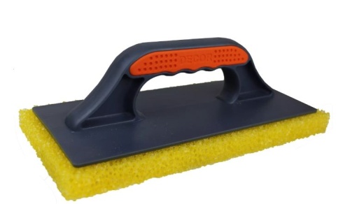 Терка 140 х 280 мм грубый желтый поролон 2К DECOR