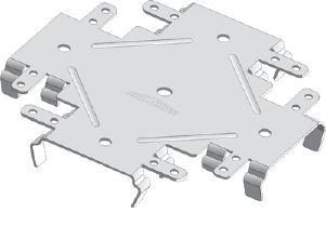 Соединитель профилей одноуровневый 60х27мм КРАБ (1 коробка 70 шт)