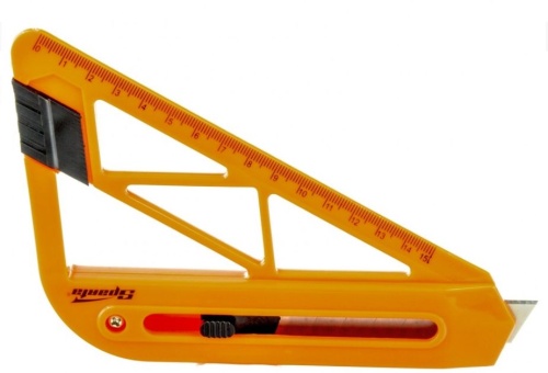 Нож 18 мм выдвижное лезвие для резки обоев линейка Sparta