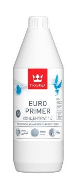 Грунт концентрат 1:3 универсальный акриловый TIKKURILA EURO PRIMER (3 л)