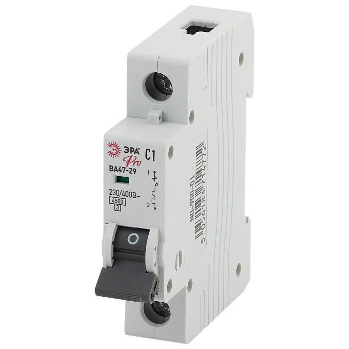 Выключатель автоматический NO-900-13 ВА47-29 1P 20А кривая C ЭРА
