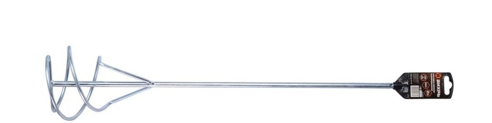 Миксер 120 х 600 мм для красок и штукатур смесей оцинкованный SDS+ Вихрь