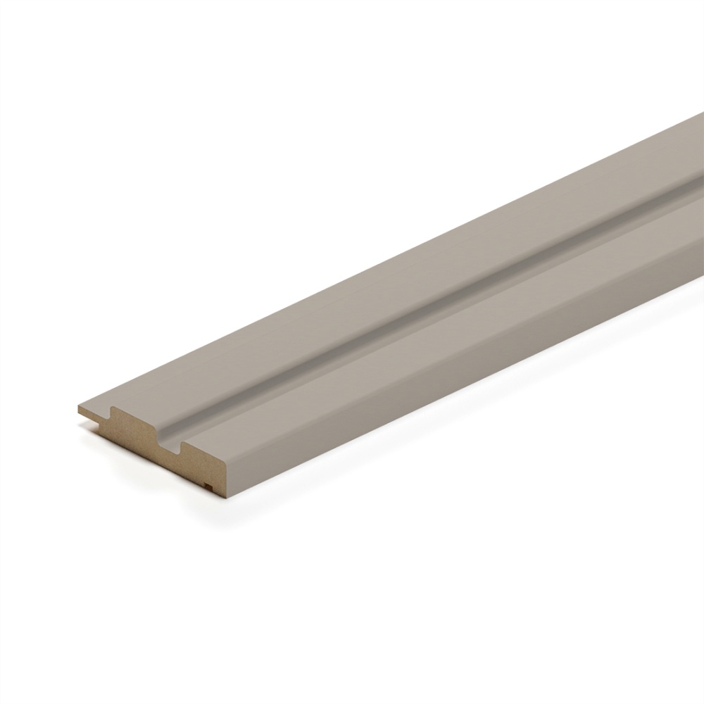 Профиль финиш МДФ Stella Beats De Luxe Sandgrau 2700x77x16мм