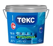 Краска интерьерная акриловая Текс Профи супербелая (1,3 кг)