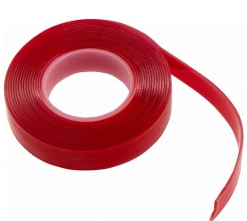 Лента клеящая двусторонняя 15мм х 3м на вспененной основе прозрачная Matrix