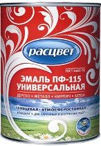 Эмаль ПФ-115 Расцвет Темно-зеленая (0,9 кг)