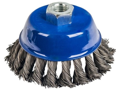 Кордщетка для МШУ чашеобразная витая 90 мм М14 ПРАКТИКА