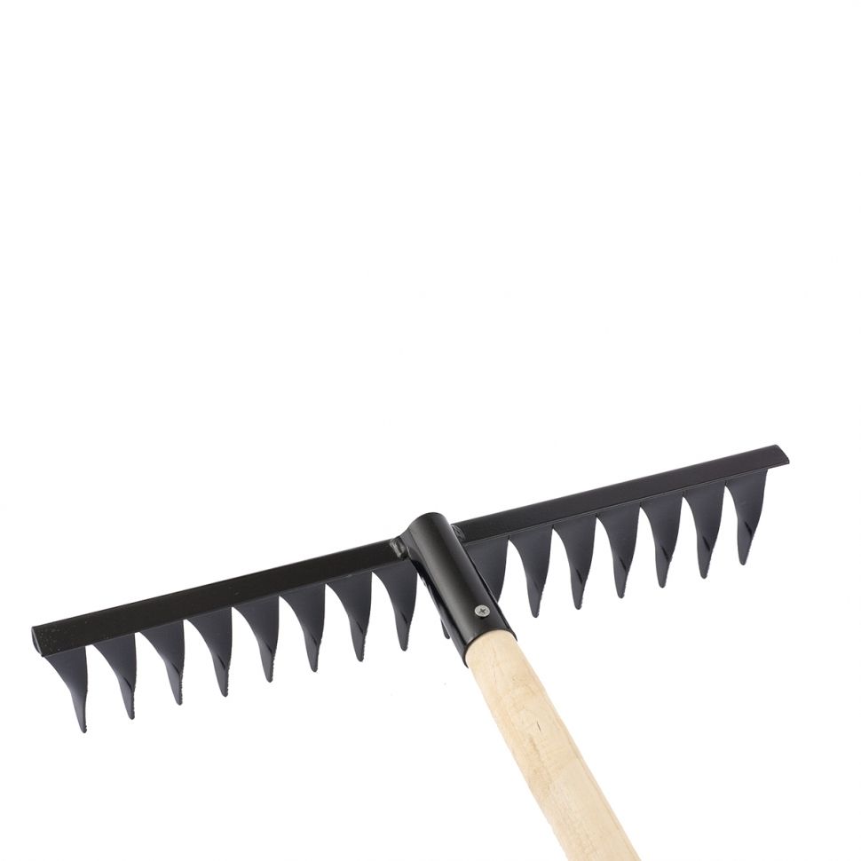 Грабли 16-зубые 420мм с черенком витые СИБРТЕХ