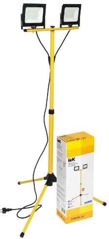 Прожектор светодиодный 100 Вт 6500К IP65 штатив черный IEK