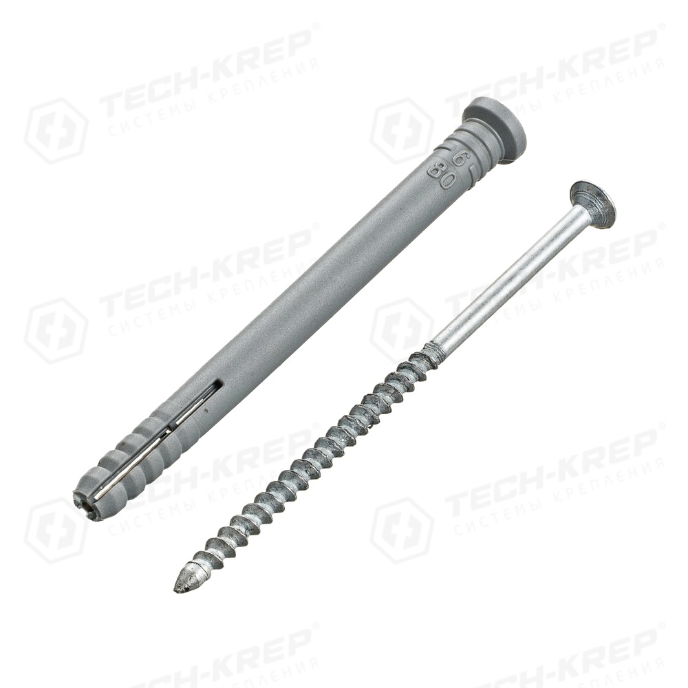 Дюбель - гвоздь потай 6х80 Тех-Креп