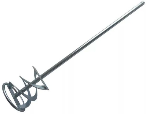 Миксер 100 х 600 мм для цементных смесей хвостовик SDS+ для перфоратора, TULIPS