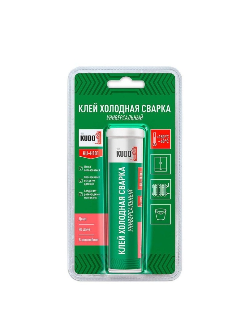 Клей холодная сварка Kudo KU-H101 универсальный (60 гр)/12