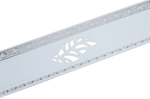 Карниз УЛЬТРАКОМПАКТ Лист серебро 3х рядный 200см Белый в инд.упак.