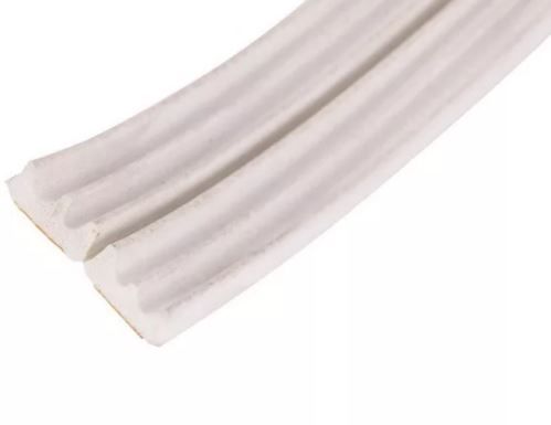 Уплотнитель для окон E 4мм х 9мм х 1м белый