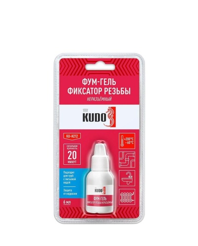 Фум-гель анаэробный Kudo KU-H212 неразъемный (фиксатор резьбы) (6 мл)/24