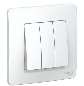 Выключатель 3-кл. СП Blanca 10А IP20 (сх. 1+1+1) 250В бел. SchE