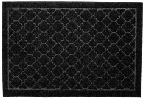 Коврик влаговпитывающий "Орнамент" 60x90 см прямоугольник черный (уп=10шт)