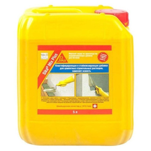 Добавка в бетон SikaMix Plus RU (5 л)