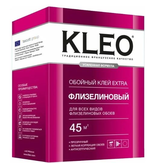Клей обойный Kleo Extra 45 флизелиновый(0,32кг)