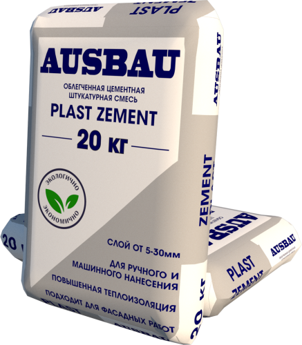Штукатурка AUSBAU PLAST ZEMENT (20 кг) /64 б/н