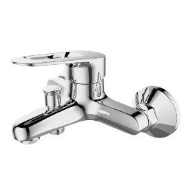 Смеситель для ванны DEVIDA серия ERSA с литым корпусом- изливом и кнопочным дивертором DVL0324-02