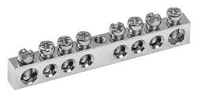 Шина PEN земля-ноль 6 х 9мм 8/1 YNN10-08-100 IEK