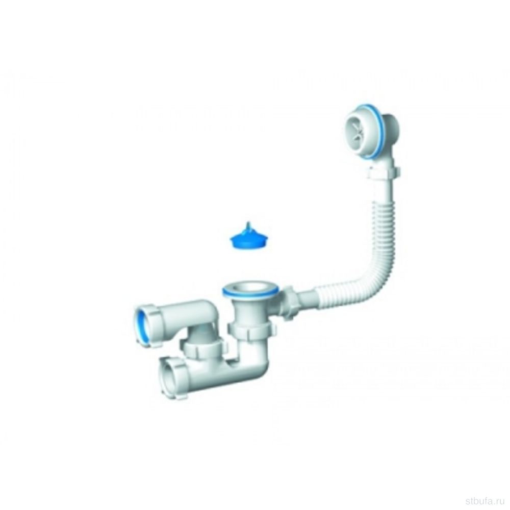 Сифон для ванны ВАРЯГ регулируемый Ani