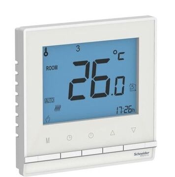 Термостат электронный AtlasDesign 16А для теплого пола с датчиком +5град.C +35град.C в сборе бел. Sc