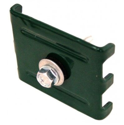 Крепление скоба и саморез 5,5х32 RAL 6005 (зеленая)