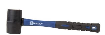 Киянка 225 гр черная резина фибергласная рукоятка КОБАЛЬТ