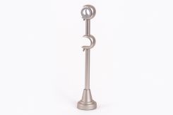 Держатель ЛЕВША 19мм ДВ.открытый Серебро Глянец (1шт)