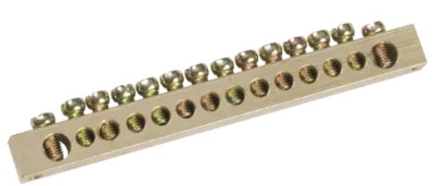 Шина PEN земля-ноль 6 х 9мм 14/2 YNN11-14-100 IEK