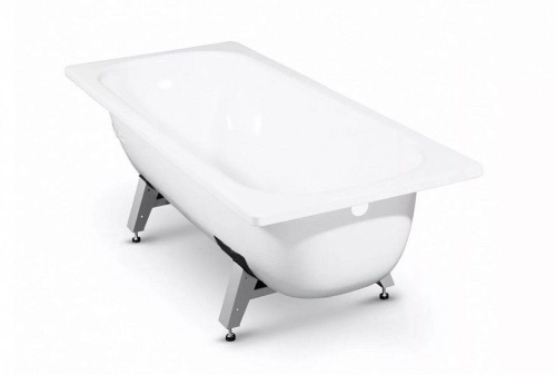 Ванна стальная 1500х700 белая орхидея с опорной подставкой