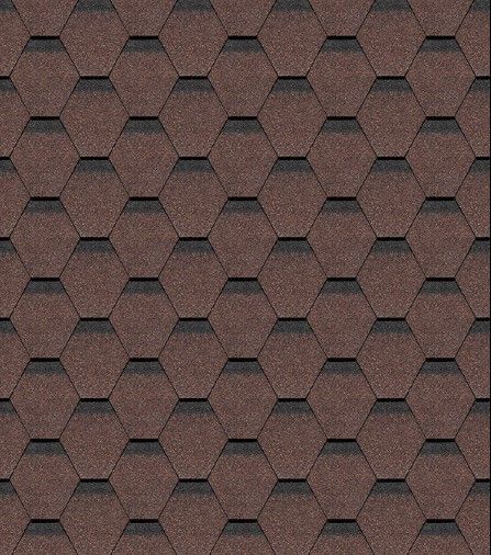 Черепица Docke EUROPA/KARAT коричневый(1уп. 3м2) (42)