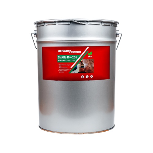Эмаль ПФ-266 Первая линия ГОСТ Золотисто-коричневая (22 кг) /22