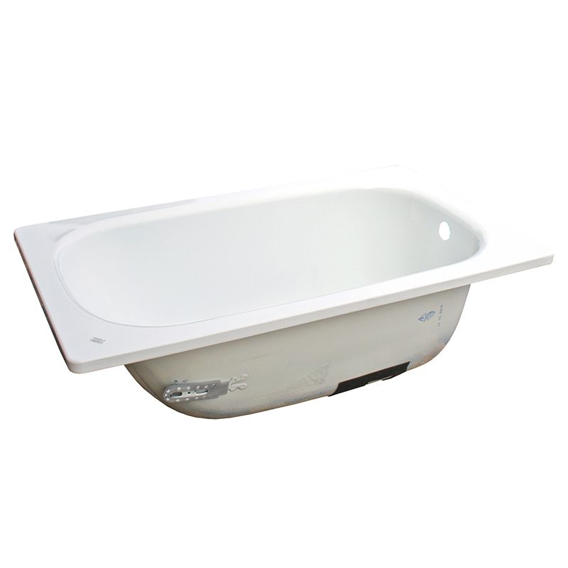 Ванна стальная Antika 1500х700х400 c опорной подставкой (белая орхидея) с рантом