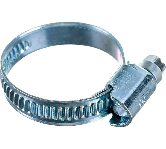 Хомут червячный 25-40/9 мм цинк (25 шт)