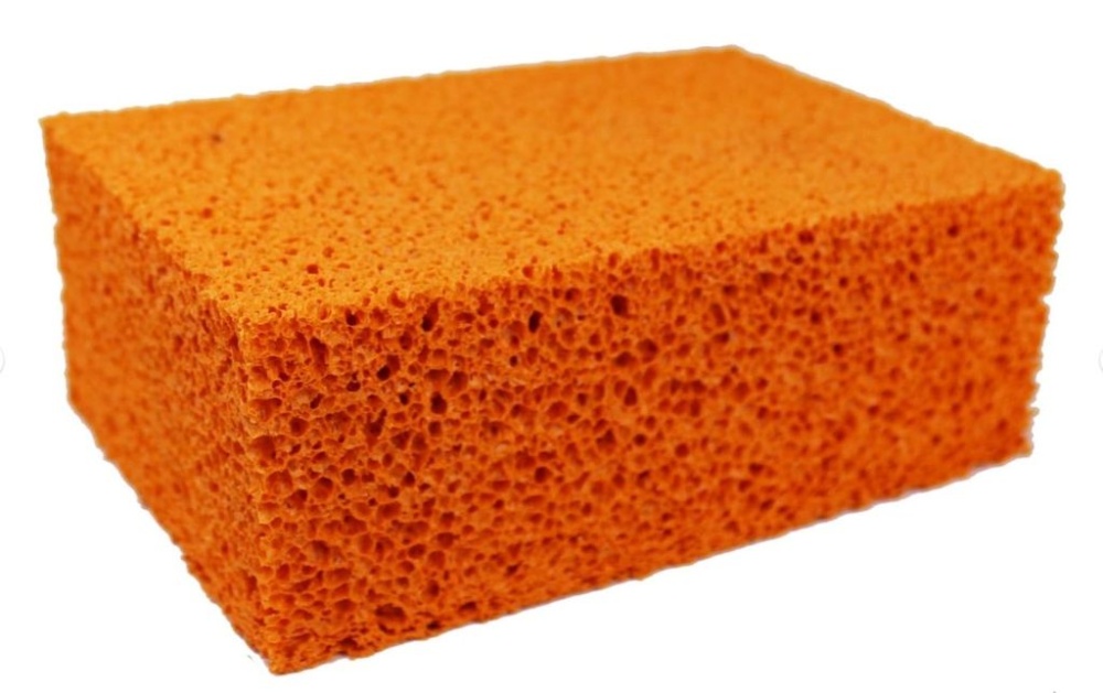 Губка 160 х 110 х 60 мм вискозная оранжевая 2К DECOR